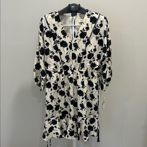 Tart Black Floral Long Sleeve Dress